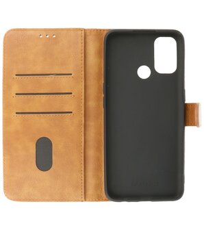 Booktype Hoesje Wallet Case Telefoonhoesje voor Oppo A53s 4G &amp; Oppo A53 - Bruin