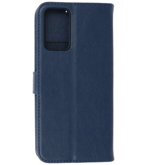 Booktype Hoesje Wallet Case Telefoonhoesje voor Oppo A54s - Navy