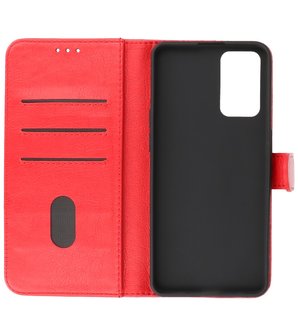 Booktype Hoesje Wallet Case Telefoonhoesje voor Oppo A54s - Rood