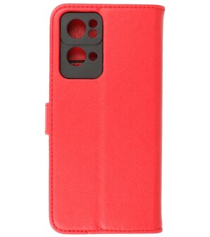 Booktype Hoesje Wallet Case Telefoonhoesje voor Oppo Reno 7 Pro 5G - Rood