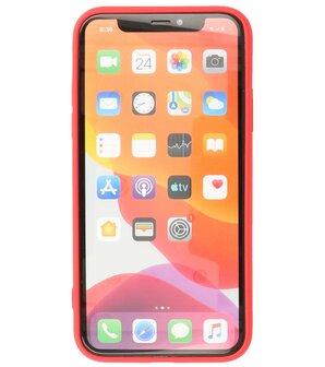 2.0mm Dikke Fashion Telefoonhoesje - Siliconen Hoesje voor iPhone Xs &amp; iPhone X - Rood