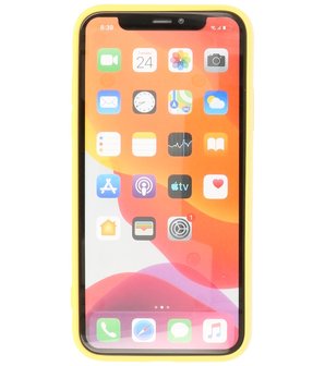 2.0mm Dikke Fashion Telefoonhoesje - Siliconen Hoesje voor iPhone Xs &amp; iPhone X - Geel