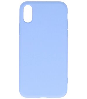 2.0mm Dikke Fashion Telefoonhoesje - Siliconen Hoesje voor iPhone Xs &amp; iPhone X - Paars