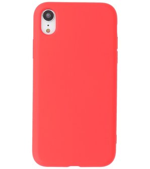 2.0mm Dikke Fashion Telefoonhoesje - Siliconen Hoesje voor iPhone XR - Rood