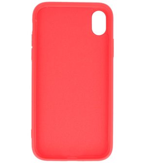 2.0mm Dikke Fashion Telefoonhoesje - Siliconen Hoesje voor iPhone XR - Rood