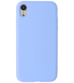 2.0mm Dikke Fashion Telefoonhoesje - Siliconen Hoesje voor iPhone XR - Paars