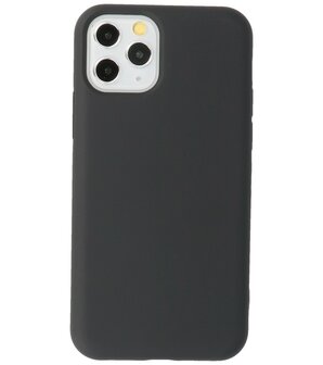 2.0mm Dikke Fashion Telefoonhoesje - Siliconen Hoesje voor iPhone 11 Pro - Zwart