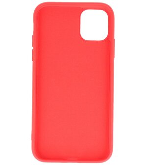 2.0mm Dikke Fashion Telefoonhoesje - Siliconen Hoesje voor iPhone 11 Pro - Rood