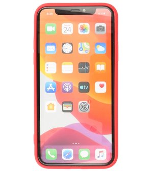 2.0mm Dikke Fashion Telefoonhoesje - Siliconen Hoesje voor iPhone 11 - Rood