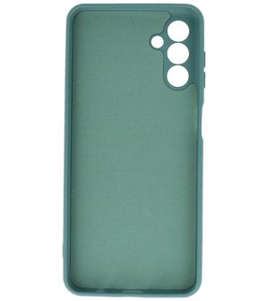 2.0mm Dikke Fashion Telefoonhoesje - Siliconen Hoesje voor Samsung Galaxy A13 5G - Donker Groen