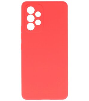 2.0mm Dikke Fashion Telefoonhoesje - Siliconen Hoesje voor Samsung Galaxy A33 5G - Rood