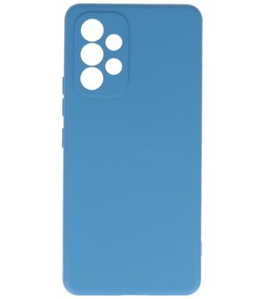 2.0mm Dikke Fashion Telefoonhoesje - Siliconen Hoesje voor Samsung Galaxy A53 5G - Navy