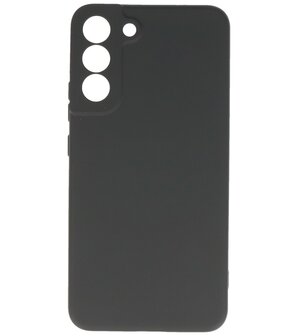 2.0mm Dikke Fashion Telefoonhoesje - Siliconen Hoesje voor Samsung Galaxy S22 Plus - Zwart