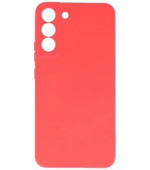 2.0mm Dikke Fashion Telefoonhoesje - Siliconen Hoesje voor Samsung Galaxy S22 Plus - Rood