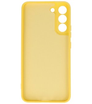2.0mm Dikke Fashion Telefoonhoesje - Siliconen Hoesje voor Samsung Galaxy S22 Plus - Geel