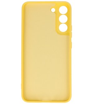 2.0mm Dikke Fashion Telefoonhoesje - Siliconen Hoesje voor Samsung Galaxy S22 - Geel
