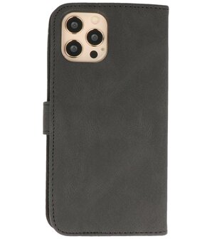 Portemonnee Book Case Hoesje voor iPhone 12 &amp; iPhone 12 Pro - Zwart