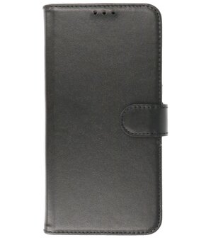Echt Lederen Hoesje Wallet Case Telefoonhoesje voor iPhone Xs Max - Zwart