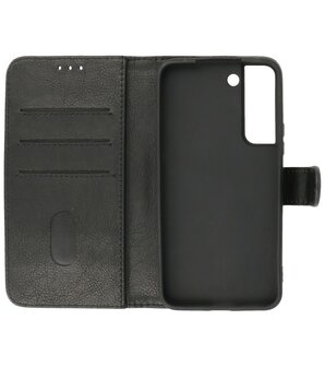 Booktype Hoesje Wallet Case Telefoonhoesje voor Samsung Galaxy S22 Plus - Zwart