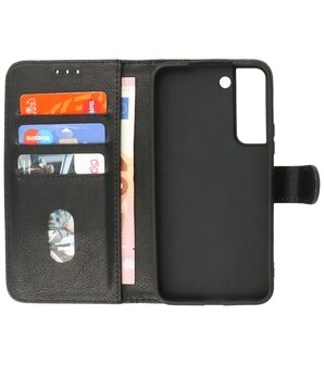 Booktype Hoesje Wallet Case Telefoonhoesje voor Samsung Galaxy S22 Plus - Zwart