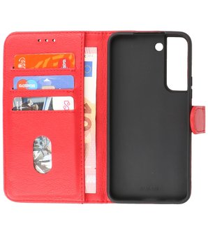 Booktype Hoesje Wallet Case Telefoonhoesje voor Samsung Galaxy S22 Plus - Rood