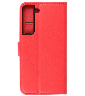 Booktype Hoesje Wallet Case Telefoonhoesje voor Samsung Galaxy S22 - Rood