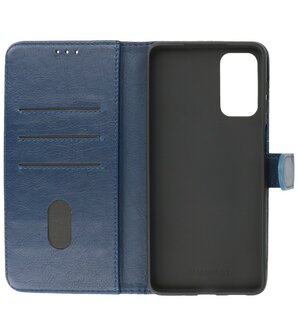 Booktype Hoesje Wallet Case Telefoonhoesje voor Samsung Galaxy M52 5G - Navy