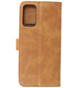 Booktype Hoesje Wallet Case Telefoonhoesje voor Samsung Galaxy M52 5G - Bruin