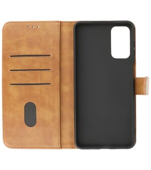 Booktype Hoesje Wallet Case Telefoonhoesje voor Samsung Galaxy M52 5G - Bruin