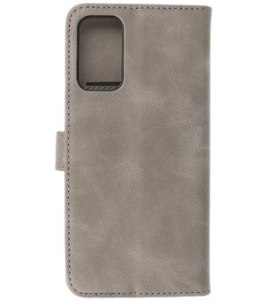 Booktype Hoesje Wallet Case Telefoonhoesje voor Samsung Galaxy M52 5G - Grijs