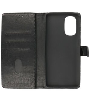 Booktype Hoesje Wallet Case Telefoonhoesje voor Motorola Moto G51 5G - Zwart