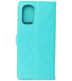 Booktype Hoesje Wallet Case Telefoonhoesje voor Motorola Moto G51 5G - Groen