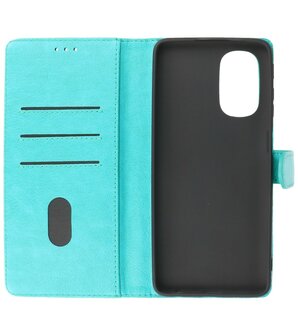Booktype Hoesje Wallet Case Telefoonhoesje voor Motorola Moto G51 5G - Groen