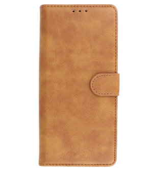 Booktype Hoesje Wallet Case Telefoonhoesje voor Motorola Moto G51 5G - Bruin