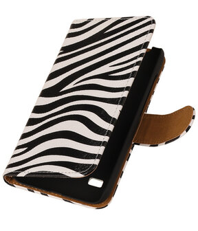 Zebra Huawei Ascend Y520 Book/Wallet Case/Cover