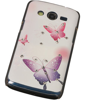 3D Hardcase met Diamant Galaxy Core G386F Vlinders