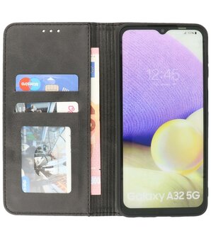 Magnetisch Folio Telefoonhoesje voor Samsung Galaxy A32 5G Zwart