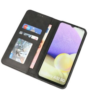 Magnetisch Folio Telefoonhoesje voor Samsung Galaxy A32 5G Zwart