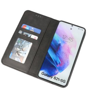 Magnetisch Folio Telefoonhoesje voor Samsung Galaxy S21 Plus Zwart