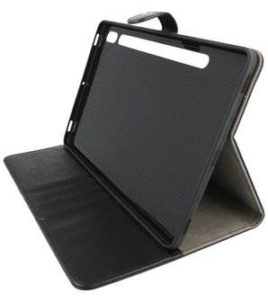 Tablet Hoesje voor Samsung Galaxy Tab S8 Plus -  Tab S7 Plus - Zwart