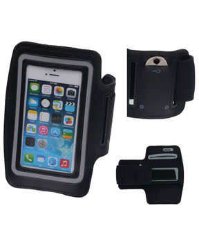 iPhone 5/5S Zwart Sport Armband Neopreen