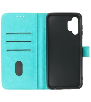 Booktype Hoesje Wallet Case Telefoonhoesje voor Samsung Galaxy A13 4G - Groen