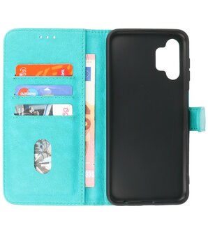 Booktype Hoesje Wallet Case Telefoonhoesje voor Samsung Galaxy A13 4G - Groen