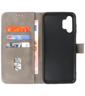 Booktype Hoesje Wallet Case Telefoonhoesje voor Samsung Galaxy A13 4G - Grijs