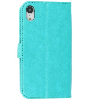 Booktype Hoesje Wallet Case Telefoonhoesje voor iPhone XR - Groen