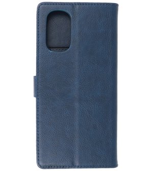 Booktype Hoesje Wallet Case Telefoonhoesje voor Motorola Moto G22 - Navy