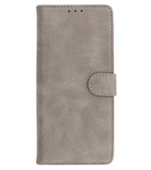 Booktype Hoesje Wallet Case Telefoonhoesje voor Motorola Moto G22 - Grijs