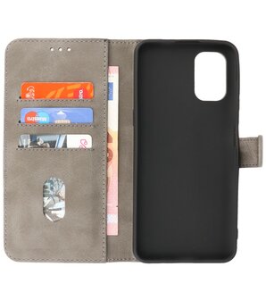 Booktype Hoesje Wallet Case Telefoonhoesje voor Nokia G21 - Grijs