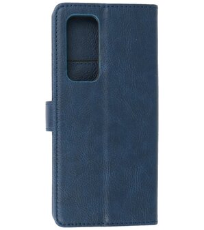 Booktype Hoesje Wallet Case Telefoonhoesje voor Oppo Find X3 Neo &amp; Oppo Reno 5 Pro Plus 5G - Navy