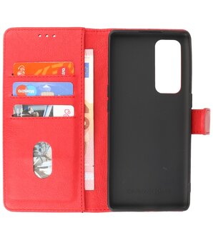 Booktype Hoesje Wallet Case Telefoonhoesje voor Oppo Find X3 Neo &amp; Oppo Reno 5 Pro Plus 5G - Rood